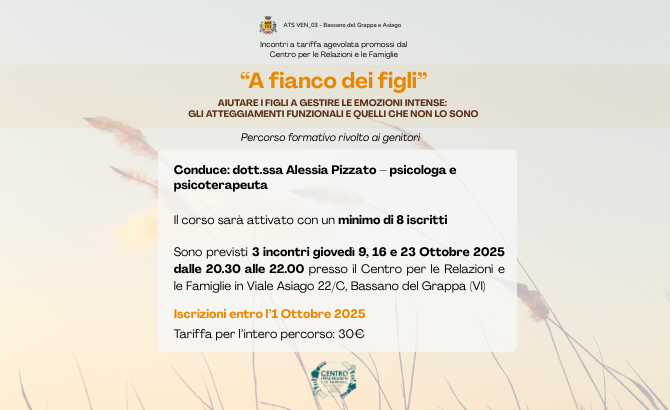 “A fianco dei figli”