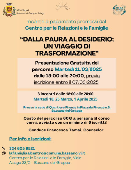 DALLA PAURA AL DESIDERIO: UN VIAGGIO DI TRASFORMAZIONE